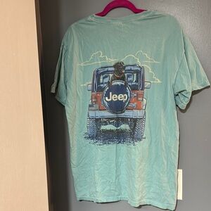 Jeep Men's Aqua Short Sleeve Tee